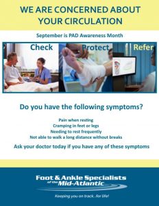PAD awareness month Peripheral Arterial Disease Feet Disease Foot Doctors