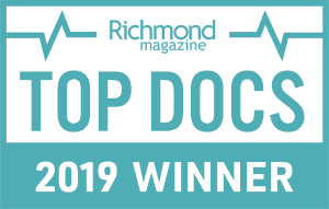 Richmond Magazine's Top Docs of 2019 Winner badge